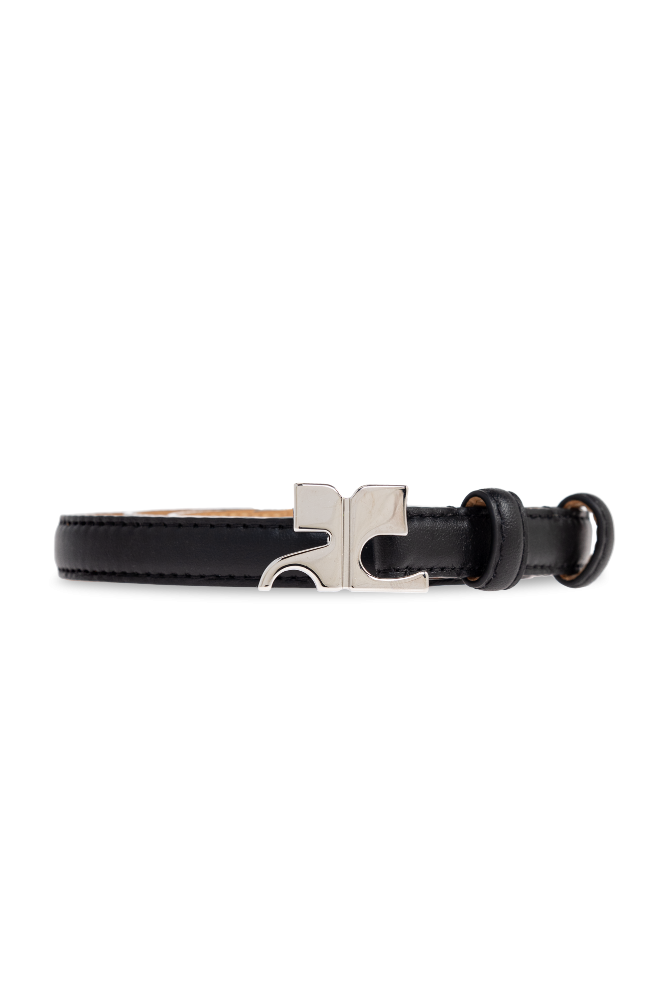 ベルト Ac Belt - Courreges - Leather - Black AC NAPLACK BELT 25MM - courrèges